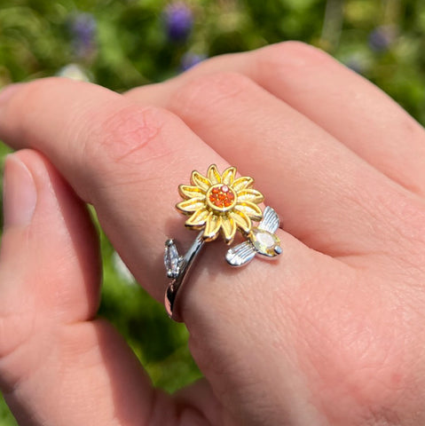 HAPPY BEE - FIDGET RING